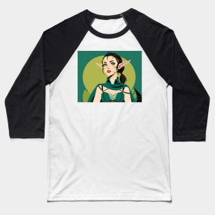 Nissa Revane  - Pop Art Planeswalkers Baseball T-Shirt